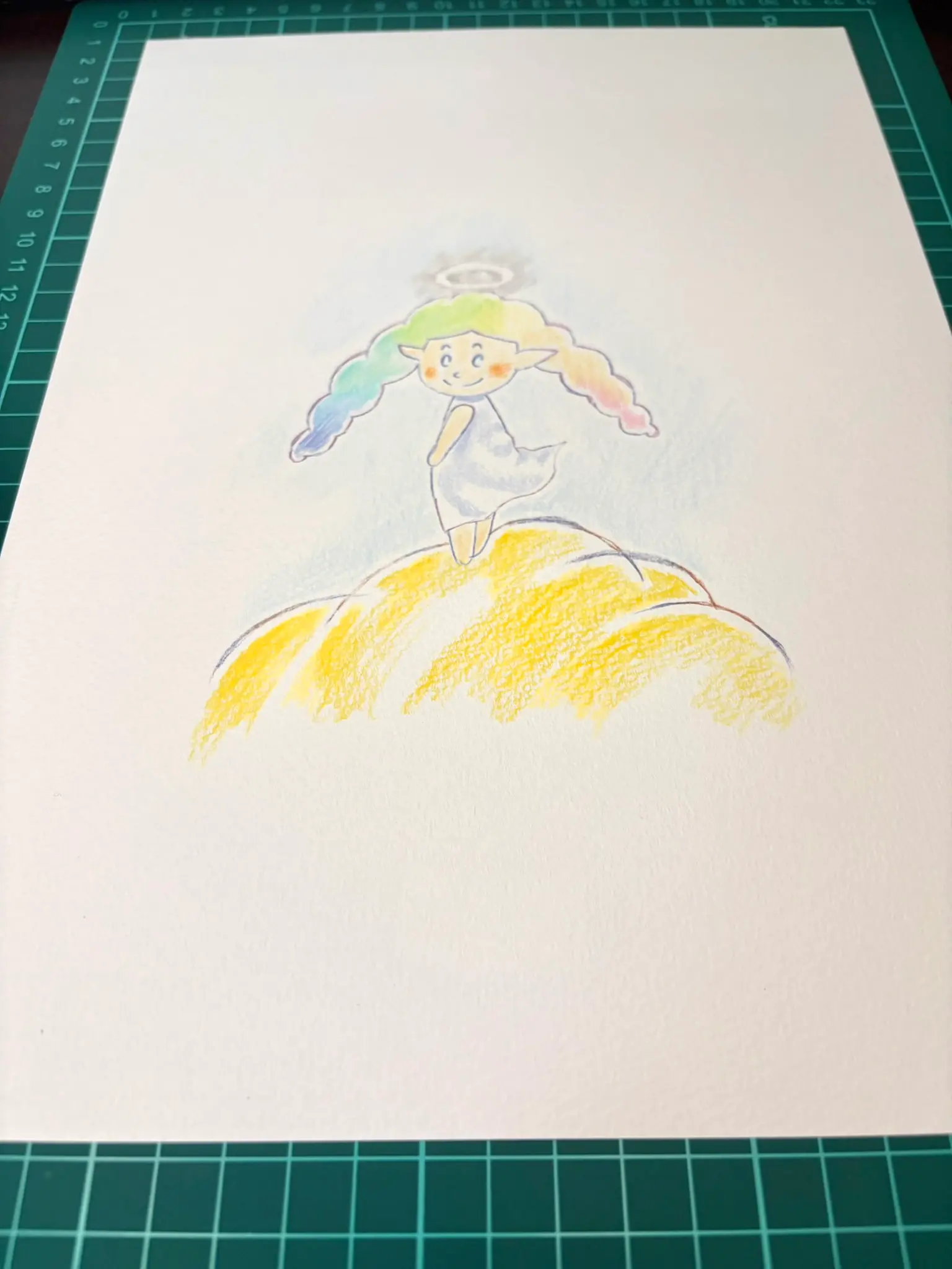 着色途中