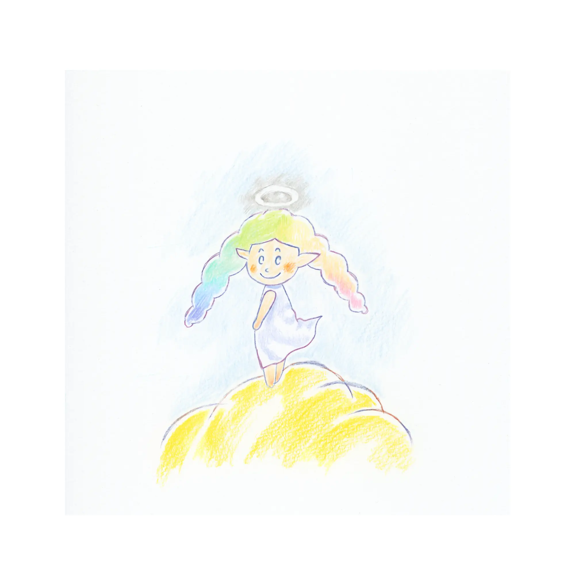 完成に近い着色画